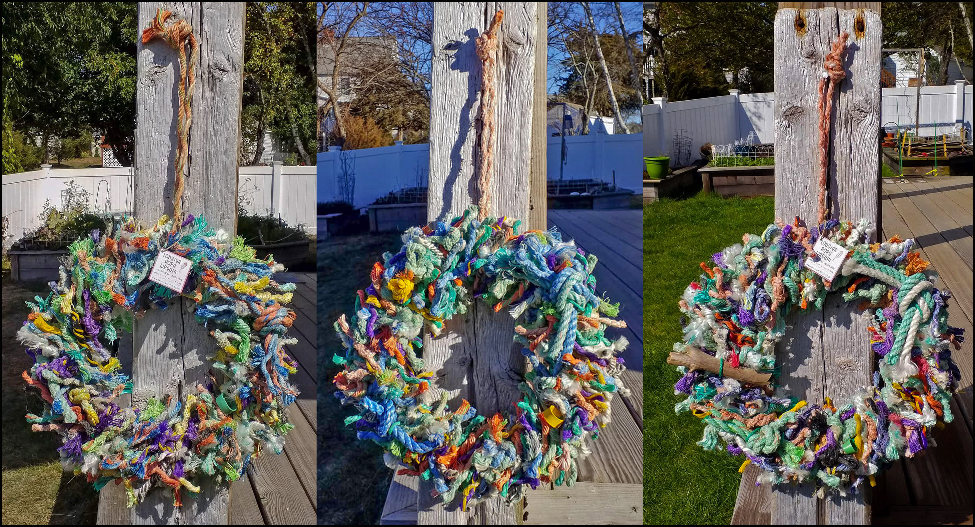Reclaimed Lobster Rope Wreaths